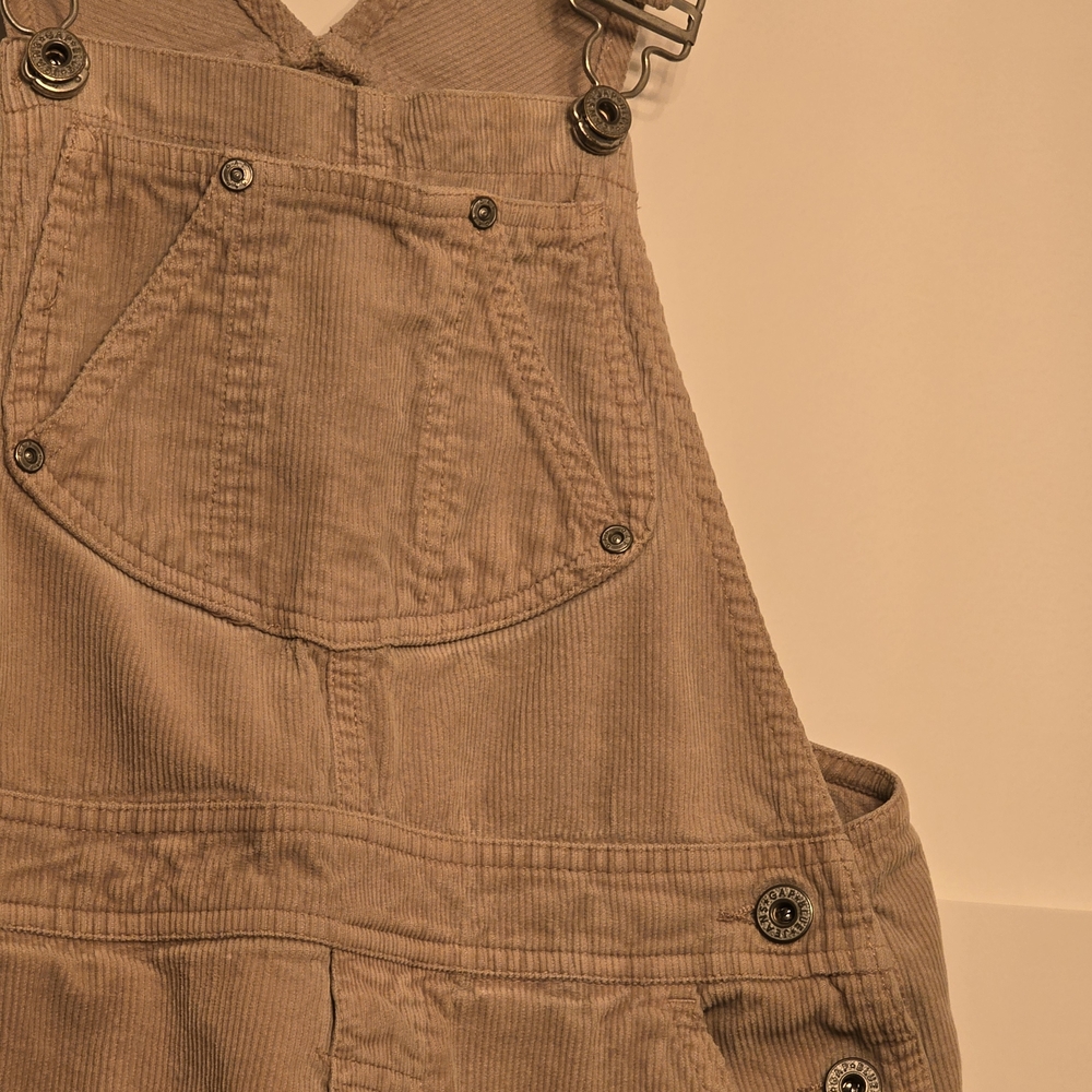 Tan Corduroy Overalls